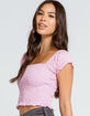 BILLABONG Always Sweet Womens Crop Top image number 2