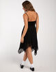 RSQ Womens Hanky Hem Mesh Slip Dress image number 3