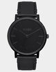 NIXON Porter Leather All Black Watch image number 1