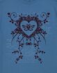BUTTERFLY Heart Script Unisex Tee image number 2
