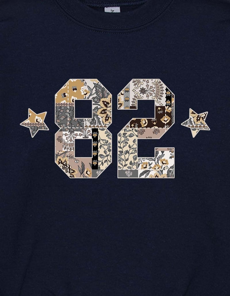 COLLEGIATE 82 Patchwork Stars Unisex Kids Crewneck Sweatshirt image number 1