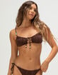 DAMSEL Palm Texture Bralette Bikini Top image number 1