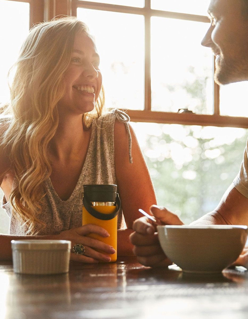 HYDRO FLASK Black 12oz Coffee Flask With Flex Lid image number 1