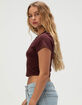 NIKE Sportswear Chill Knit Womens Crop Tee image number 3