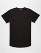 ELWOOD Curved Hem Black Mens Tall Tee image number 1