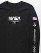 NEON RIOT NASA Center Flag Mens T-Shirt image number 2
