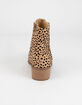 CITY CLASSIFIED Point Toe Cheetah Womens Booties image number 4