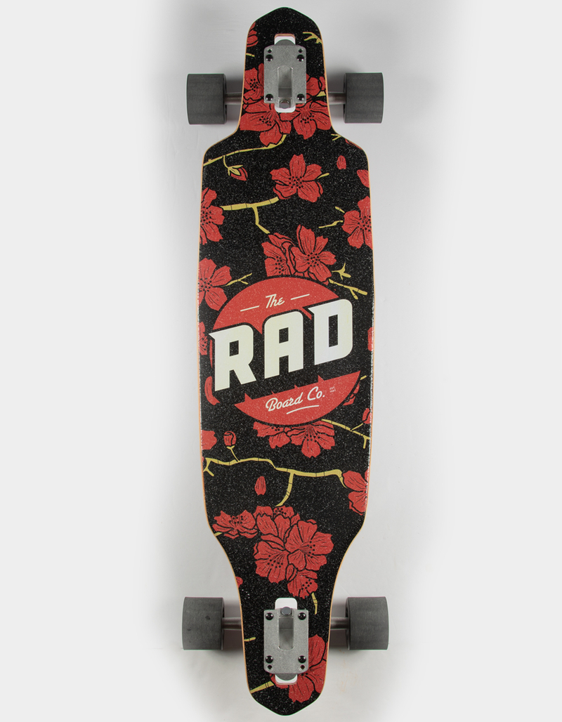 THE RAD BOARD CO. Drop Through 9.0" Complete Cruiser Skateboard image number 1