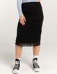 RSQ Womens Low Rise Lace Midi Skirt image number 2