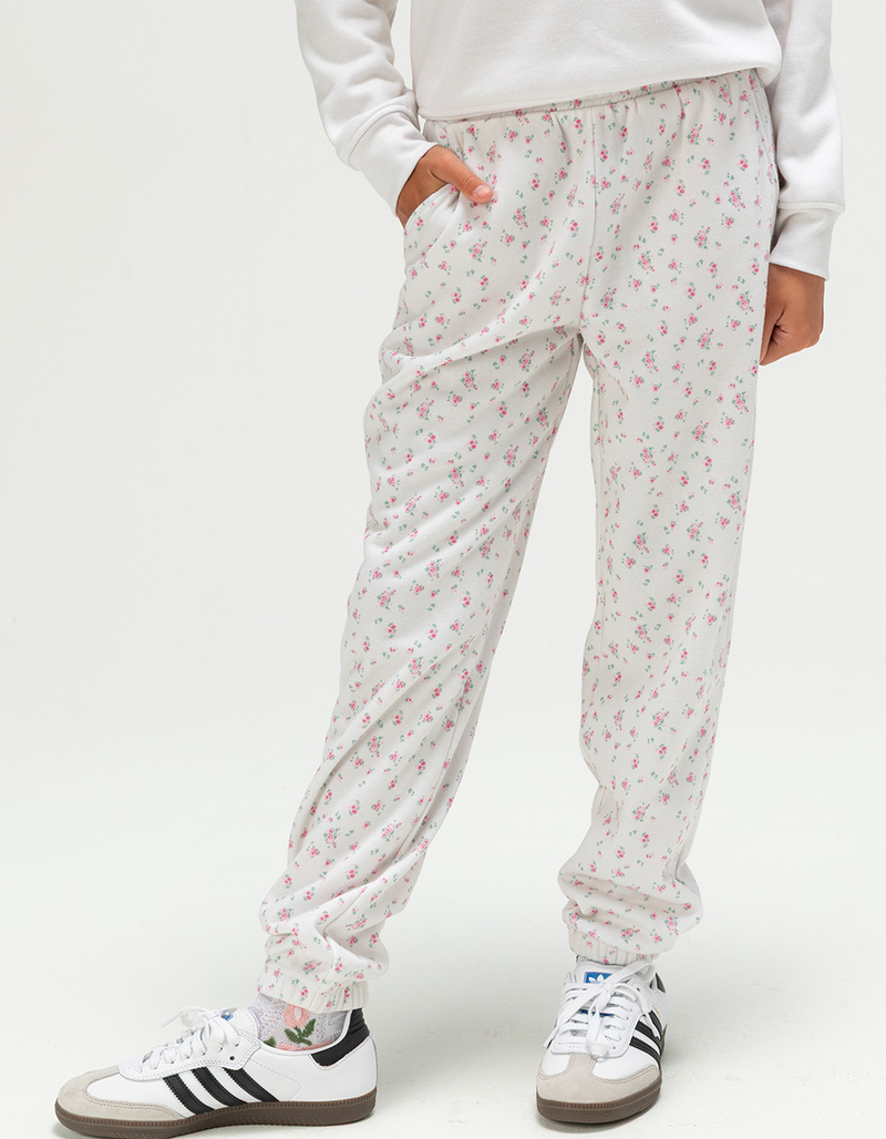 FULL TILT All Over Ditsy Print Girls Joggers image number 3