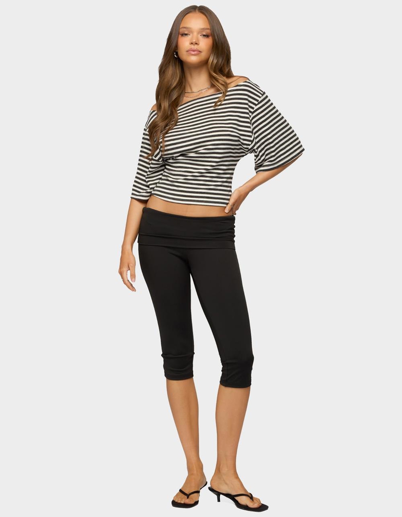 EDIKTED Jadan Striped Off Shoulder Top image number 3