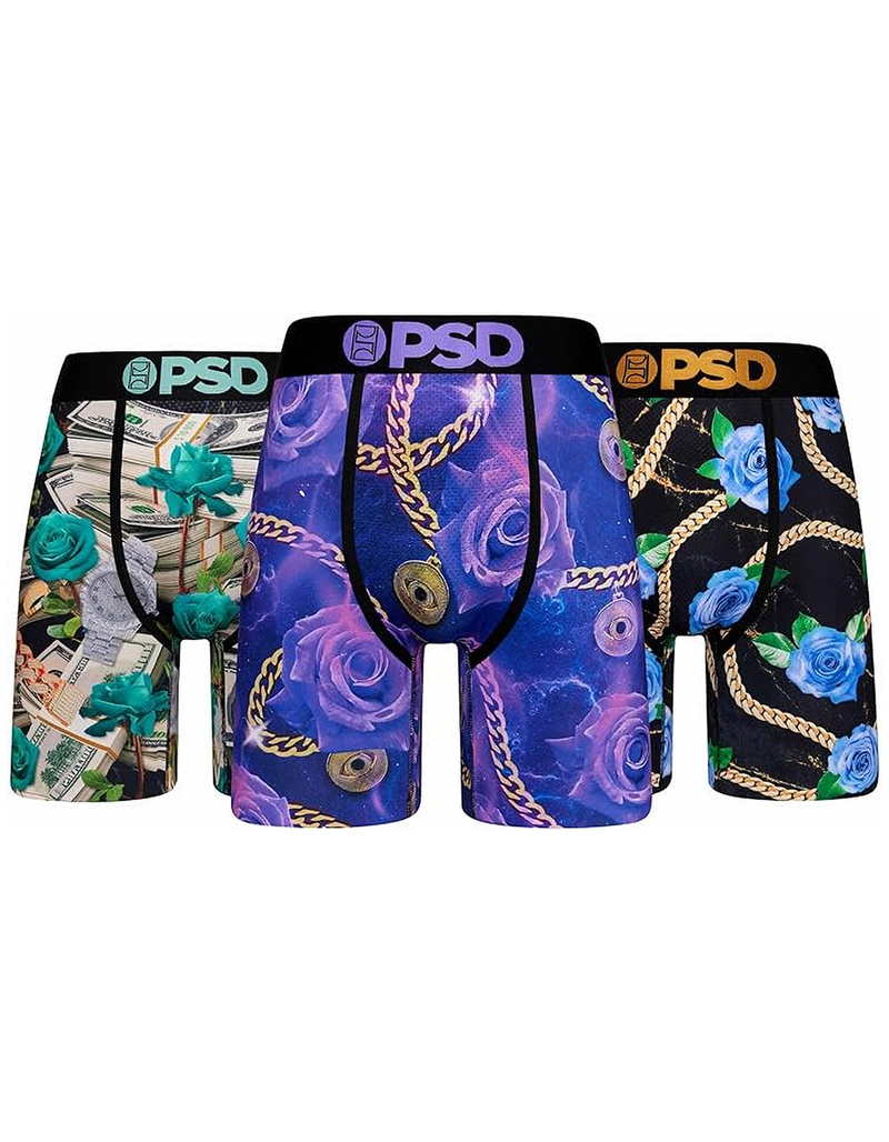 PSD Rich Roses 3 Pack Mens Boxer Briefs image number 0