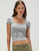 RSQ Banded Bottom Womens Sweater Top image number 2