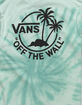 VANS Mini Dual Palm Mens Mint Tie-Dye T-Shirt image number 3