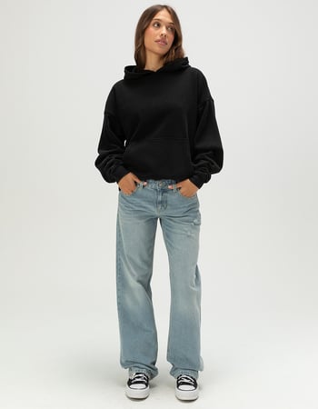 RSQ Womens Low Rise Loose Straight Jeans Primary Image