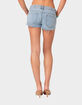 EDIKTED Devin Low Rise Micro Denim Shorts image number 5