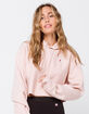 CHAMPION Reverse Weave Womens Blush Crop Hoodie image number 1
