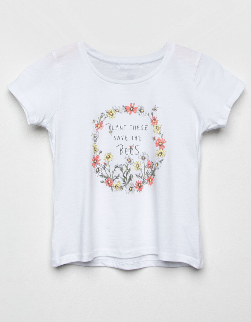 WHITE FAWN Save The Bees Girls Tee - WHITE - 376437150