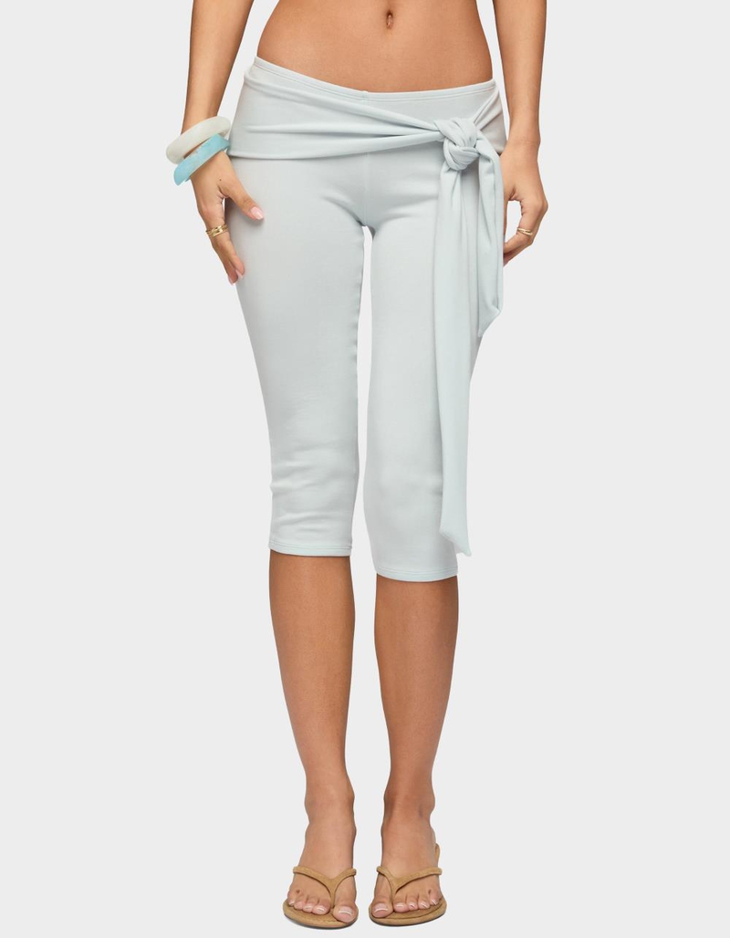 EDIKTED Adara Tie Capri Pants image number 0