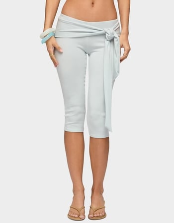 EDIKTED Adara Tie Capri Pants Primary Image