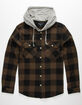 VSTR Buffalo Mens Hooded Flannel Shirt image number 1