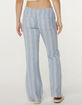ROXY Oceanside Stripe Womens Flared Beach Pants image number 4