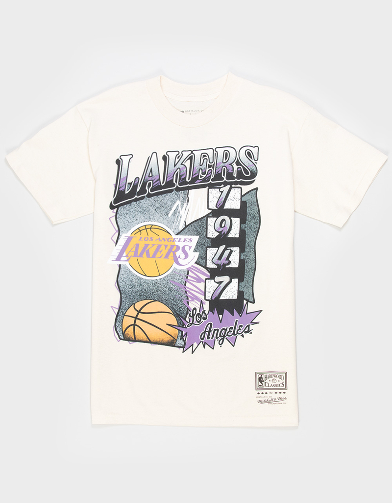 MITCHELL & NESS Los Angeles Lakers Overspray Mens Tee image number 0
