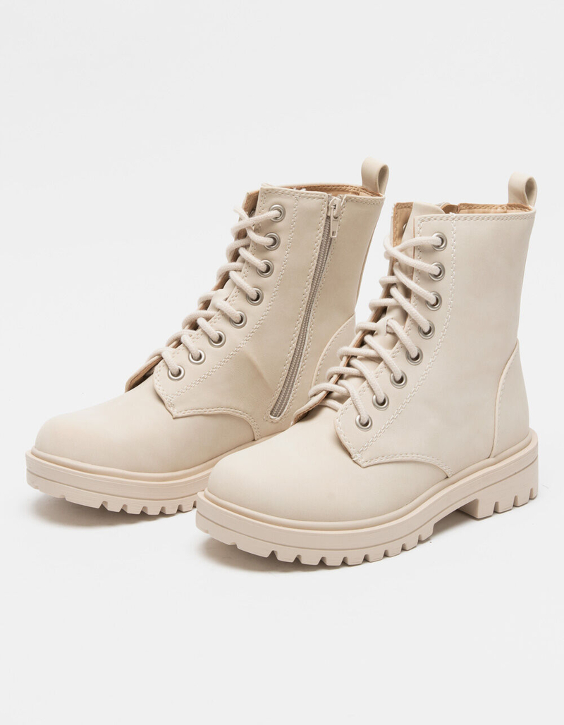 SODA Lug Sole Womens Combat Boots image number 0