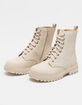 SODA Lug Sole Womens Combat Boots image number 1