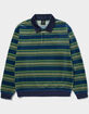 HUF Kramer Mens Long Sleeve Velour Shirt image number 1