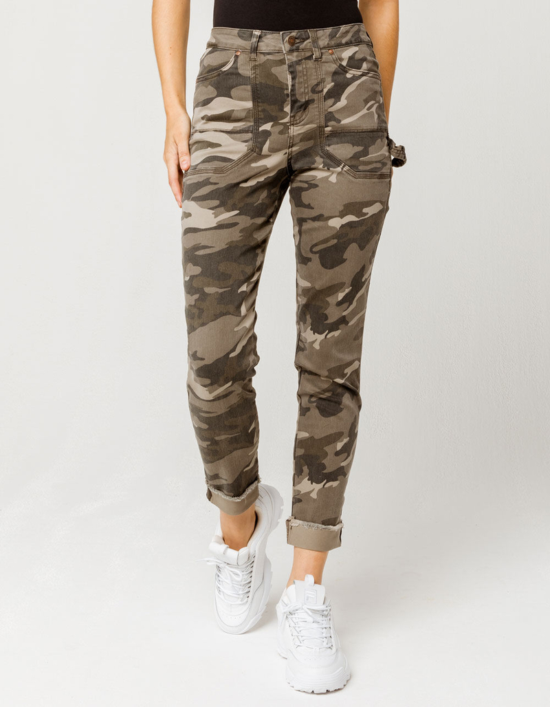 SKY AND SPARROW Camo Womens Utility Pants image number 0