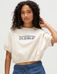 NIKE Sportswear Womens Loose Short Sleeve French Terry Crewneck Sweatshirt image number 1