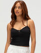 FULL TILT Pointelle Charm Womens Cami image number 1