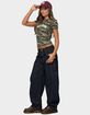 EDIKTED Aden Contrast Stitch Barrel Jeans image number 4