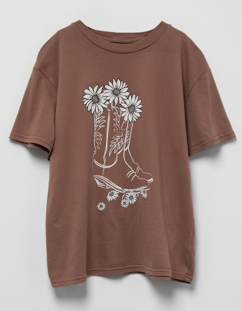 FULL TILT Cowboy Boot Girls Oversized Tee image number 0