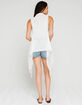 FULL TILT Open Weave Womens Fringe Vest image number 3