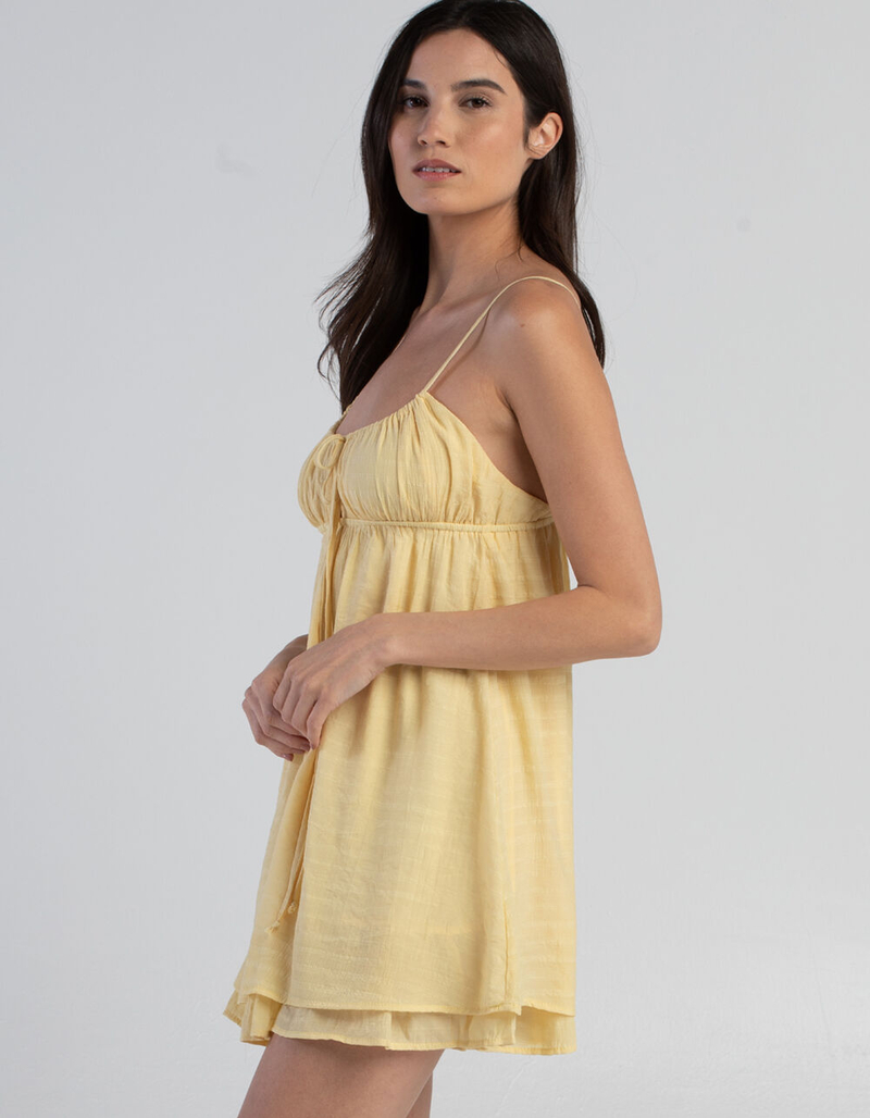 RSQ Womens Solid Tiered Babydoll Dress image number 3