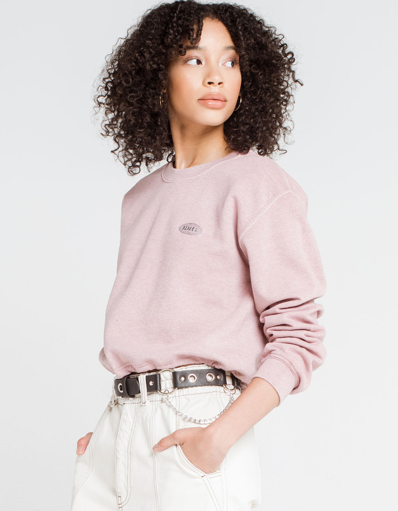 BDG Urban Outfitters Bubble Hem Womens Pink Sweatshirt image number 1