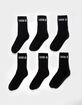 VANS 6 Pack Mens Classic Crew Socks image number 1