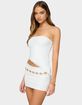 EDIKTED Vivi Mesh Asymmetric Tube Top image number 5