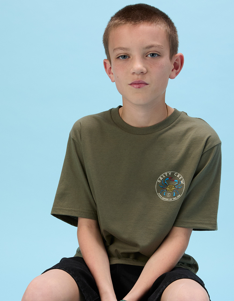 SALTY CREW Blue Crab Boys Tee image number 4