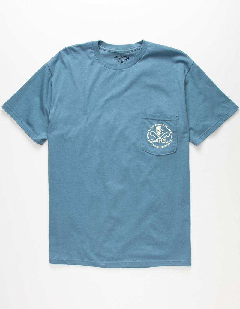 SALT LIFE Skull And Hooks Mens Pocket Tee image number 0