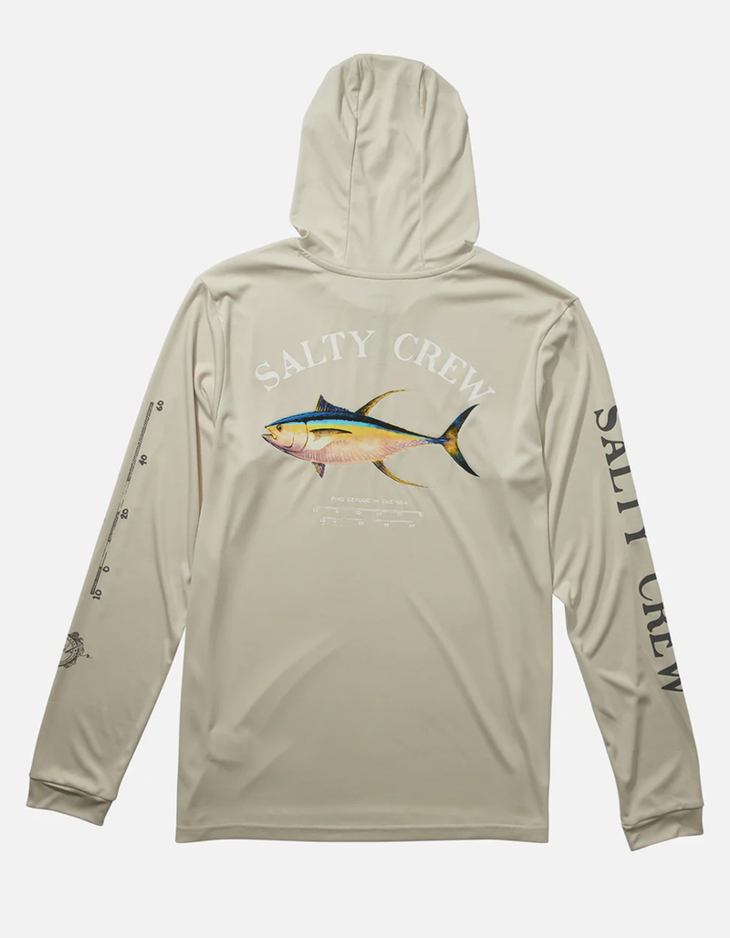 SALTY CREW Ahi Mount SPF Mens Long Sleeve Hooded Rashguard image number 0