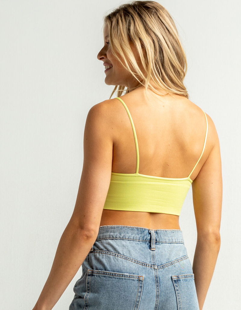 FULL TILT Square Neck Long Lime Bralette image number 2