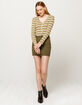 SKY AND SPARROW Utility Twill Mini Skirt image number 1