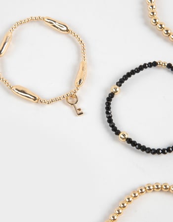 FULL TILT 5 Pack Beaded/Ball Bracelet Set Alternative Image