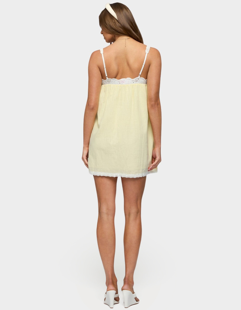 EDIKTED Hipla Contrast Lacey Cotton Dress image number 2