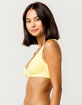 FULL TILT Seamless V-Neck Yellow Bralette image number 1