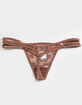 SKY & SPARROW Strappy Side Lace Thong image number 2