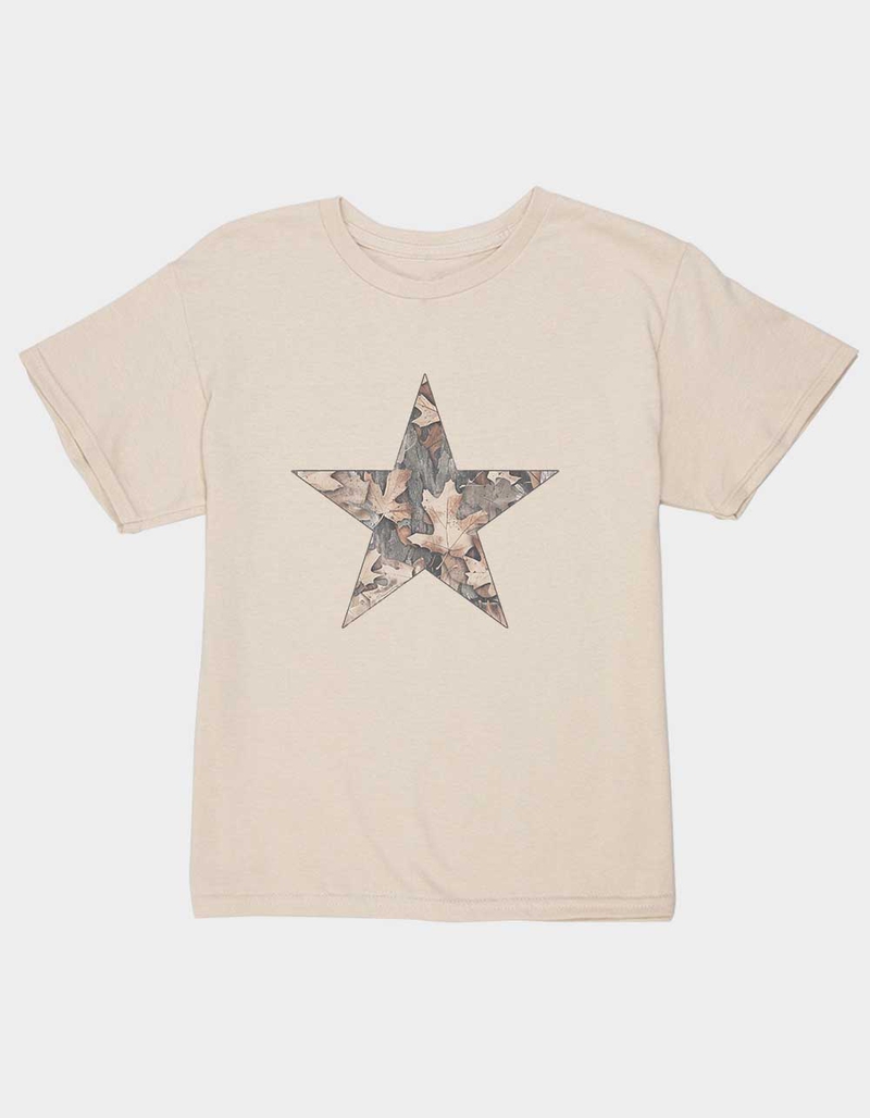 STAR Woodland Distressed Unisex Kids Tee image number 0